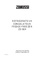 Предварительный просмотр 1 страницы Zanussi ZD 19/4 Instruction Booklet