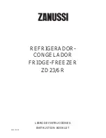 Zanussi ZD 23/6 R Instruction Booklet предпросмотр