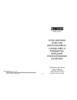 Предварительный просмотр 1 страницы Zanussi ZD 29/7 RM3 Instruction Booklet