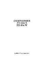 Zanussi ZD 604 B Instruction Booklet preview