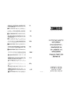 Предварительный просмотр 1 страницы Zanussi ZD16/4O Instruction Booklet