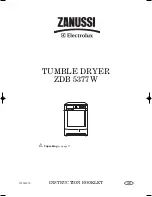 Zanussi ZDB 5377 W Instruction Booklet preview