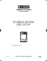 Zanussi ZDC 5375 W Instruction Booklet preview