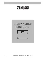 Preview for 1 page of Zanussi ZDC 5465 Instruction Booklet