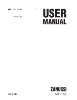 Zanussi ZDC47100G User Manual preview