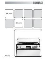 Zanussi ZDF 312 User Manual preview