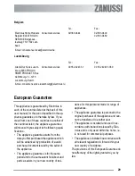 Предварительный просмотр 29 страницы Zanussi ZDF 312 User Manual