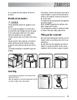 Предварительный просмотр 27 страницы Zanussi ZDF 6745 User Manual