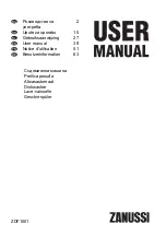 Zanussi ZDF1001 User Manual preview