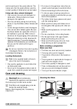 Предварительный просмотр 47 страницы Zanussi ZDF1001 User Manual