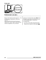 Предварительный просмотр 62 страницы Zanussi ZDF14011WA User Manual