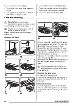 Предварительный просмотр 22 страницы Zanussi ZDF16021WA User Manual