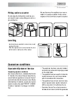 Предварительный просмотр 25 страницы Zanussi zdf231 User Manual