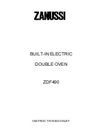 Zanussi ZDF490 Instruction Booklet предпросмотр