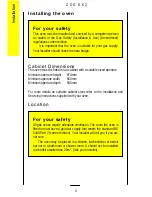 Предварительный просмотр 4 страницы Zanussi ZDG 862 Operating Instructions Manual