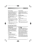 Предварительный просмотр 15 страницы Zanussi ZDI 100 User Manual