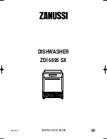 Zanussi ZDI 6895 SX Instruction Book preview