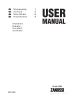 Preview for 1 page of Zanussi ZDI11002 User Manual