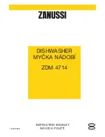 Preview for 1 page of Zanussi ZDM 4714 Instruction Booklet