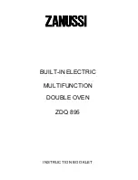 Zanussi ZDQ 895 Instruction Booklet предпросмотр