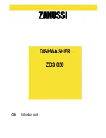 Zanussi ZDS 050 Instruction Book preview