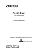 Zanussi ZDV300 User Manual предпросмотр