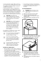 Предварительный просмотр 7 страницы Zanussi ZEAN11FW0 User Manual