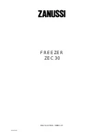 Zanussi ZEC 30 Instruction Booklet preview