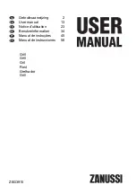 Zanussi ZEG3915 User Manual preview