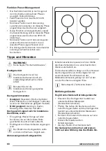 Preview for 60 page of Zanussi zel6640fba User Manual