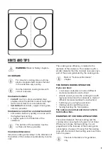 Предварительный просмотр 9 страницы Zanussi ZEL6640XBA User Manual