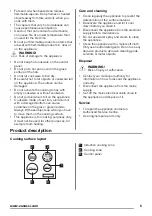 Предварительный просмотр 5 страницы Zanussi ZEN6641XBA User Manual