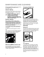 Предварительный просмотр 8 страницы Zanussi ZERB 3120 Instruction Booklet