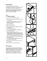 Предварительный просмотр 16 страницы Zanussi ZERB 3120 Instruction Booklet