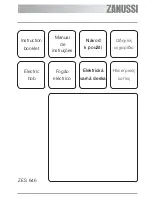 Предварительный просмотр 1 страницы Zanussi ZES 646 Instruction Booklet