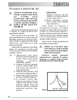 Предварительный просмотр 54 страницы Zanussi ZES 646 Instruction Booklet