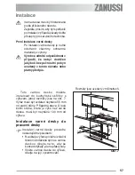 Предварительный просмотр 57 страницы Zanussi ZES 646 Instruction Booklet