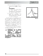 Предварительный просмотр 76 страницы Zanussi ZES 646 Instruction Booklet