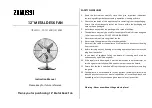 Zanussi ZF-1214DC Instruction Manual preview