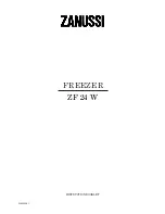 Zanussi ZF 24 W Instruction Booklet preview