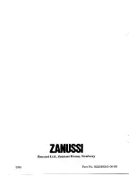 Предварительный просмотр 24 страницы Zanussi ZF 36/46 Instruction Booklet