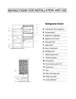 Предварительный просмотр 3 страницы Zanussi ZF 49/54 Instructions For The Use And Care