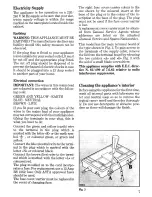 Preview for 7 page of Zanussi ZF 62 Use And Care & Installation Instructions Manual