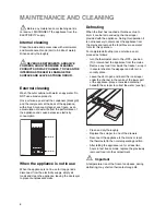 Preview for 8 page of Zanussi ZF 67 Instruction Booklet