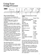 Предварительный просмотр 9 страницы Zanussi ZF67/41FF Instructions For The Use & Care