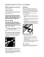 Предварительный просмотр 9 страницы Zanussi ZFA 96 W Instruction Booklet