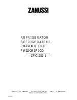 Zanussi ZFC 252-1 Instruction Booklet preview