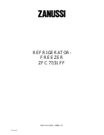 Предварительный просмотр 1 страницы Zanussi ZFC 77/31 FF Instruction Booklet