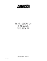 Zanussi ZFC 80/30 FF Instruction Booklet предпросмотр