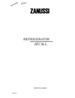 Предварительный просмотр 1 страницы Zanussi ZFC 85 L Instruction Booklet